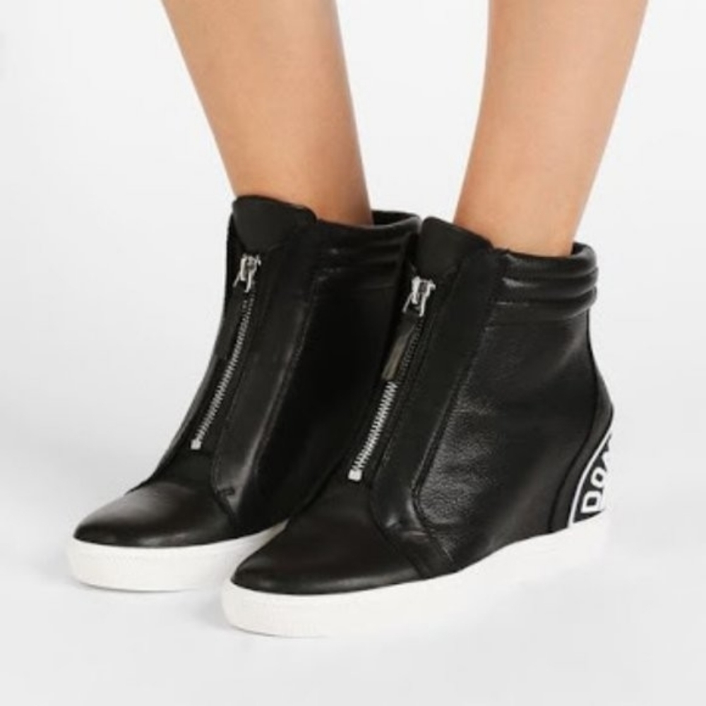 Donna Karan DKNY Connie black wedges sneakers